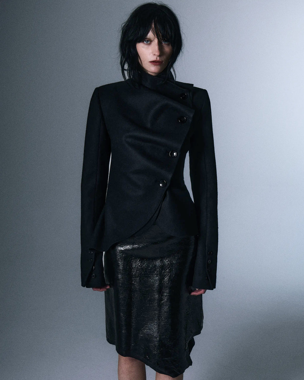 Pleated Wool Jacket