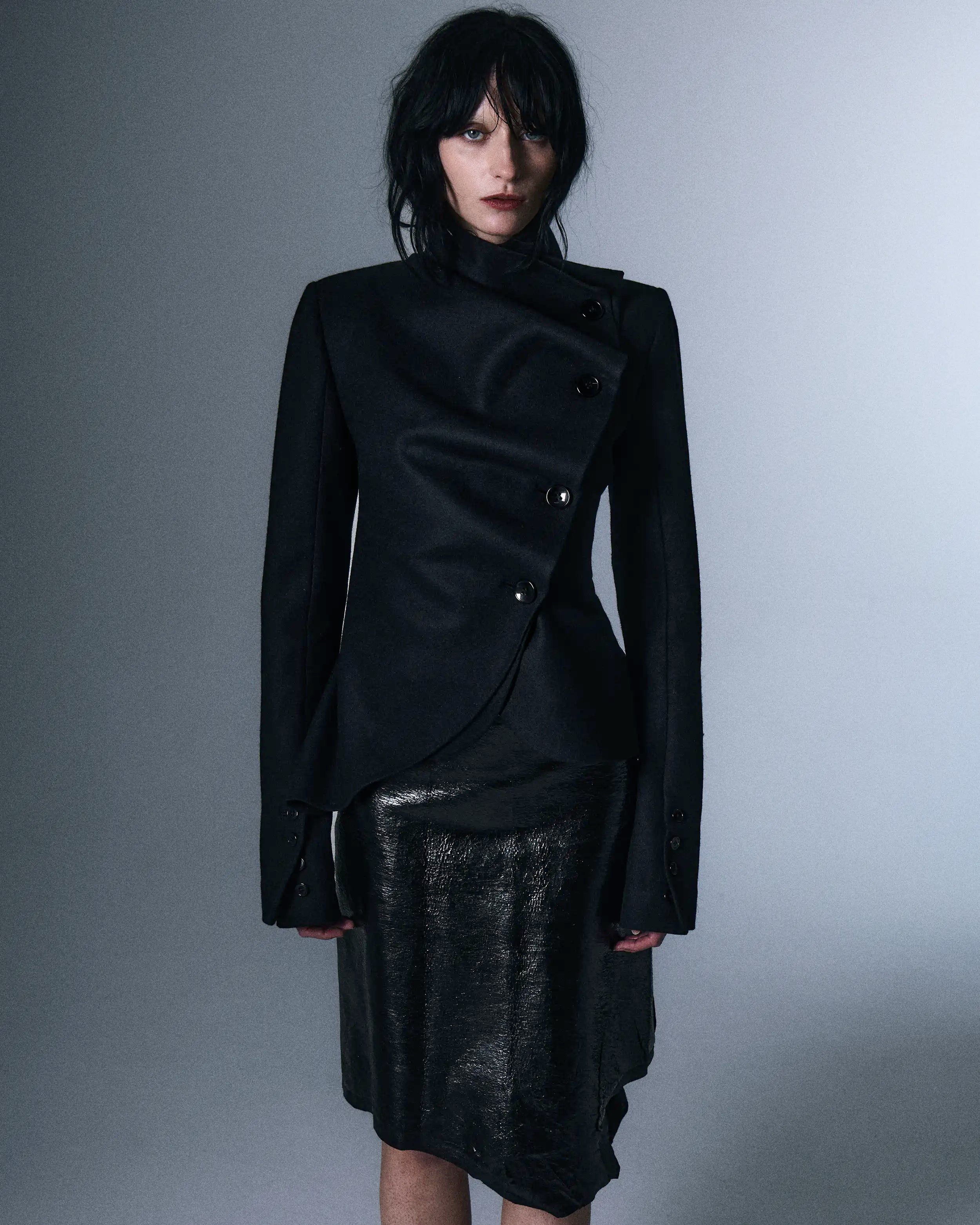 Pleated Wool Jacket