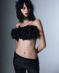 Chiffon Feather Collar