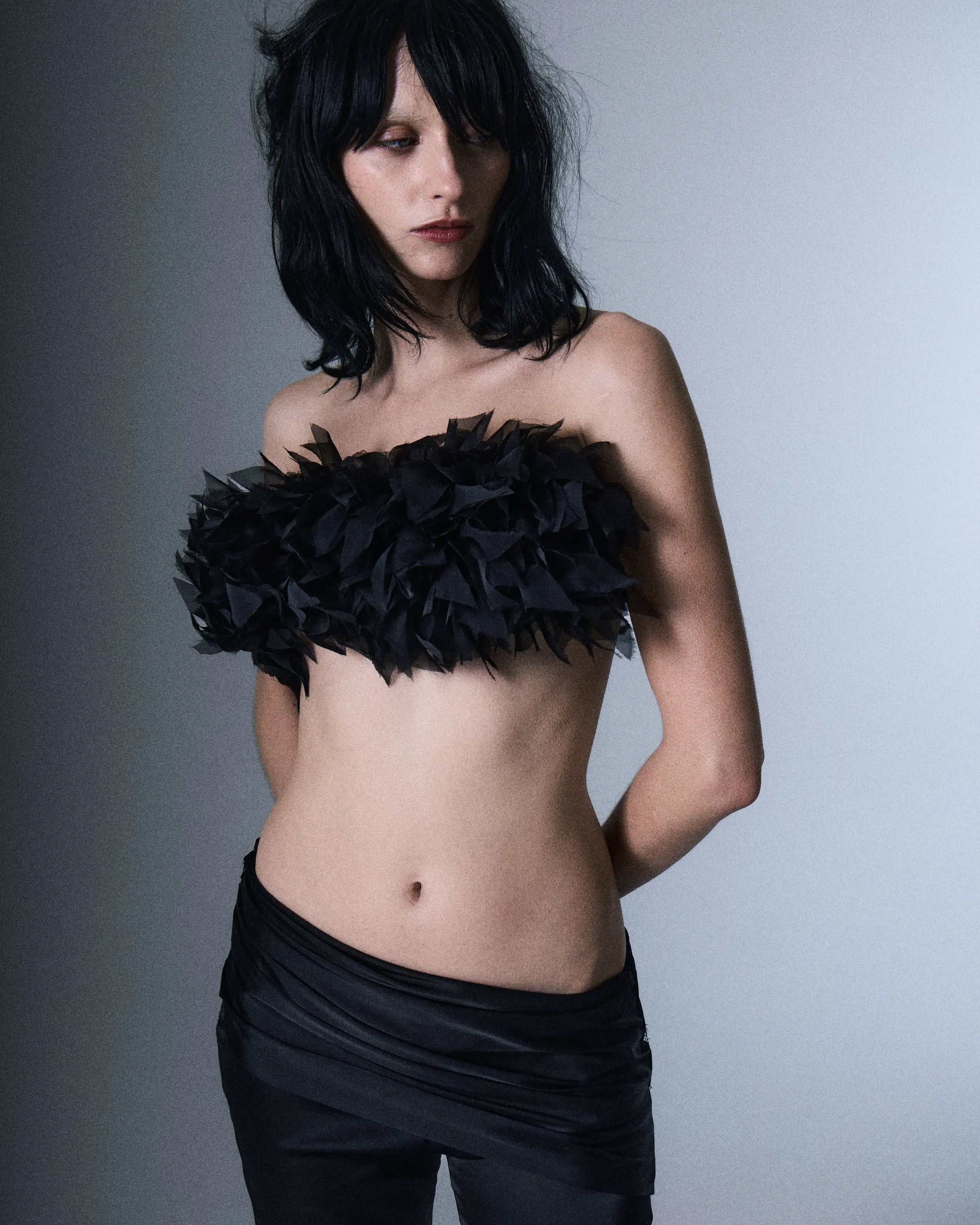 Chiffon Feather Collar