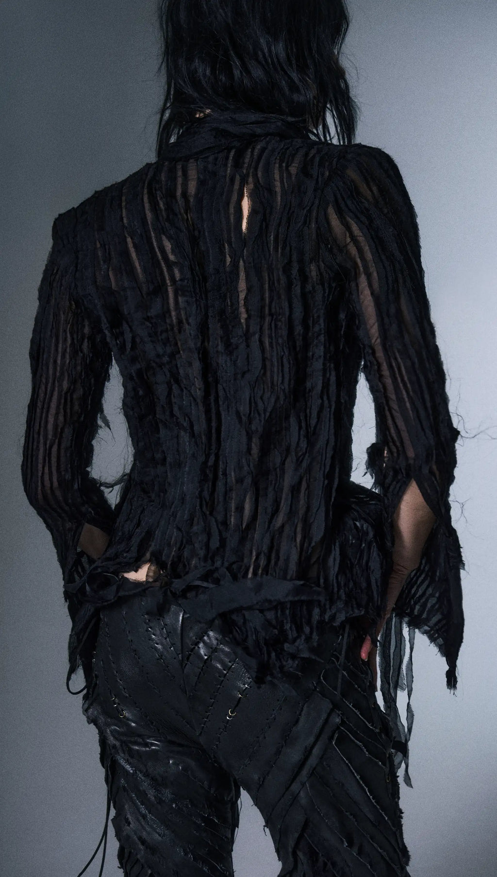 Shredded Silk Shirt