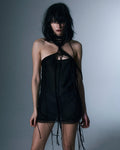 Modular Strap Chiffon Dress